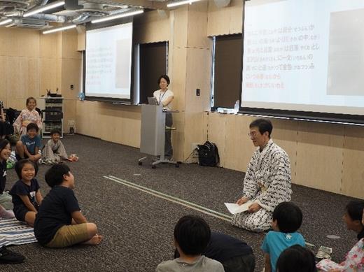 大きな声で「月も朧に白魚の～」と名台詞に挑戦です