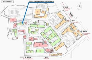 キャンパス内の地図