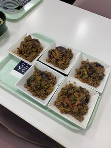 試作品の甘みそ炒め