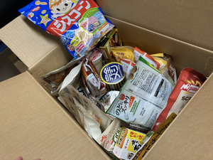 収集された食品の一部